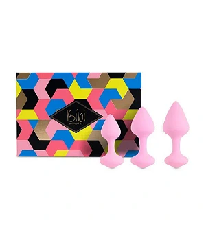 Набір силіконових анальних пробок FeelzToys - Bibi Butt Plug Set 3 pcs
