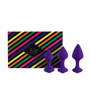 Набір силіконових анальних пробок FeelzToys - Bibi Butt Plug Set 3 pcs