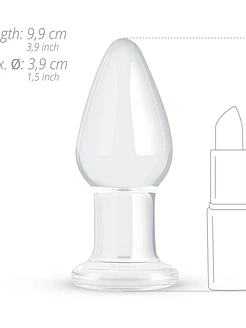 Скляна анальна пробка Gildo Glass Buttplug No. 24