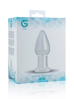 Скляна анальна пробка Gildo Glass Buttplug No. 24