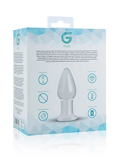 Скляна анальна пробка Gildo Glass Buttplug No. 24