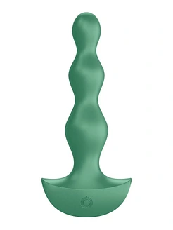 Анальний стимулятор-намистини з двома моторами Satisfyer Lolli-Plug 2 Green