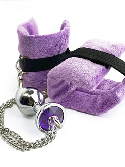 Наручники з металевою анальною пробкою Art of Sex Handcuffs with Metal Anal Plug