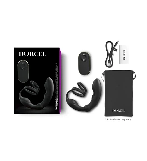 Масажер простати Dorcel P-Ring з ерекційним кільцем та пультом ДК