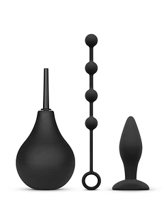 Набір новачка для анальної стимуляції Nexus ANAL BEGINNER KIT, спринцівка, анальне намисто і пробка