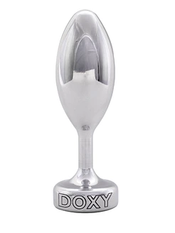 Металева анальна пробка DOXY Butt Plug SMOOTH, гладенька, діаметр 3,3 см