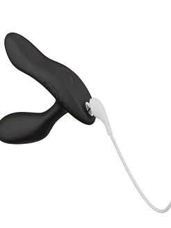 Смарт-вібромасажер простати We-Vibe Vector+ CHARCOAL BLACK, пульт ДК, регульований кут нахилу