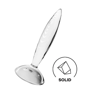 Скляна анальна пробка Satisfyer Sparkling Crystal, дуже міцна, термостійка