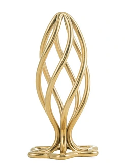 Металева анальна пробка LOCKINK SEVANDA Hollow Spiral Golden