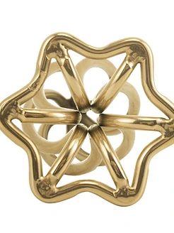 Металева анальна пробка LOCKINK SEVANDA Hollow Spiral Golden