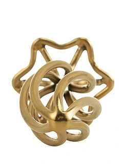 Металева анальна пробка LOCKINK SEVANDA Hollow Spiral Golden