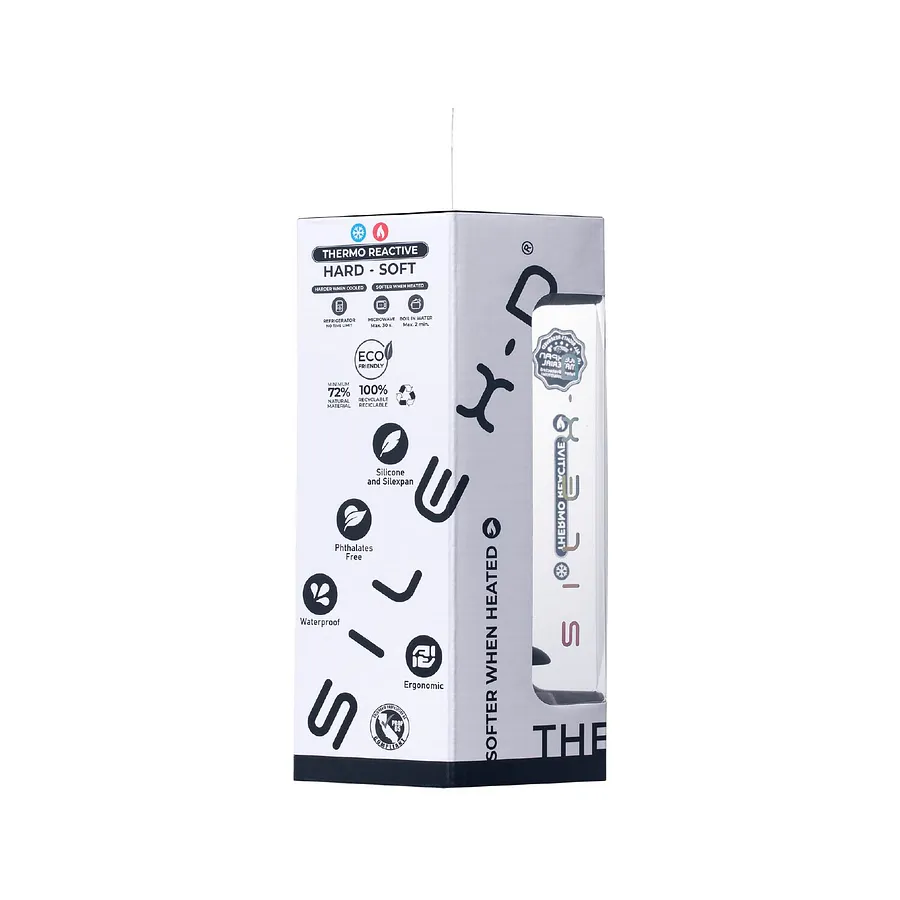 Анальна пробка SilexD Model 2, size M, чорна, двошарова, з ефектом пам’яті, діаметр 4 см