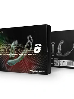 Стимулятор простати Nexus SIMUL8 Wave Edition з ерекційним кільцем, вібрація + манливий рух стовбура