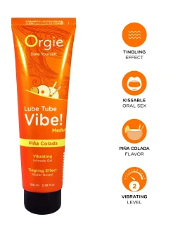 Вібролубрикант Orgie Lube Tube Vibe!