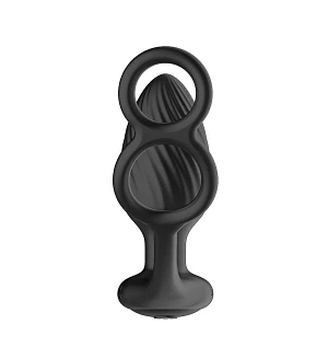 Анальна вібропробка Nexus Tornado Cock and Ball Ring обертання+вібрація, ерекційне кільце, пульт