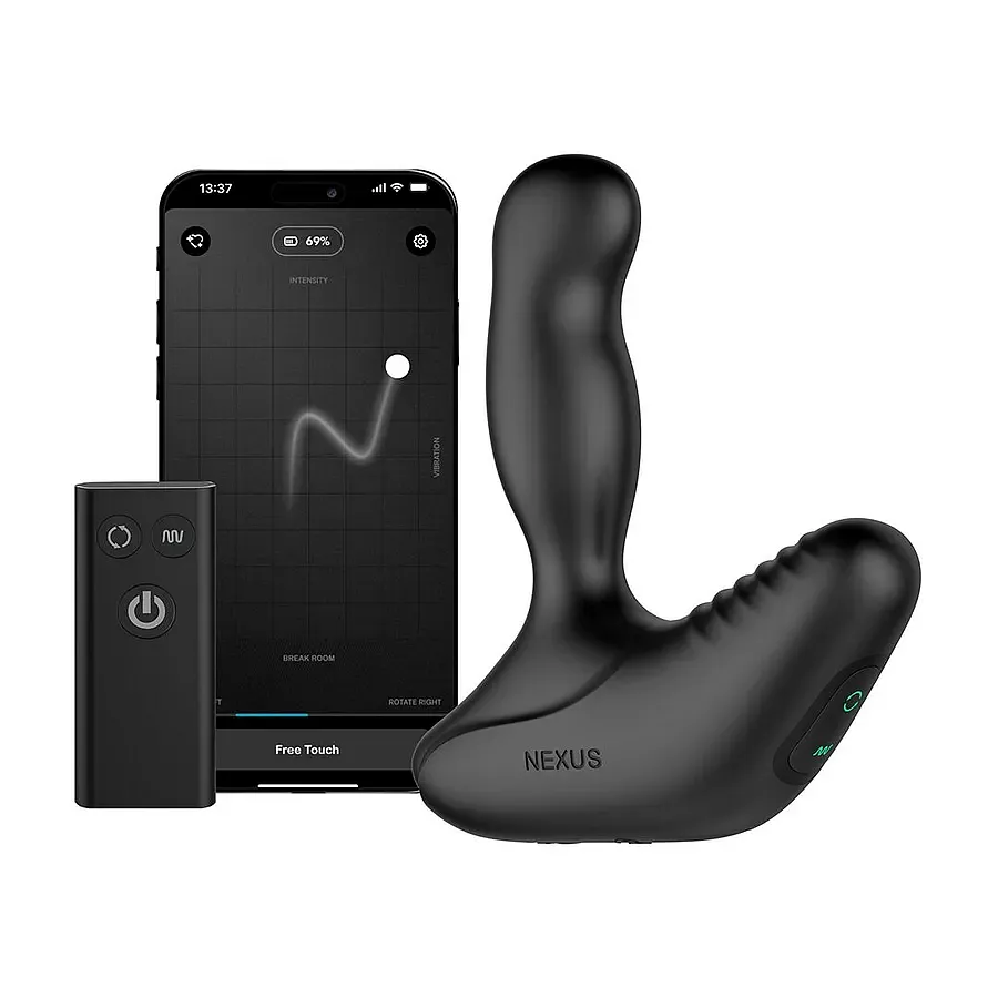 Смарт-масажер простати Nexus Revo Stealth with APP, вібрація+ротація, пульт ДУ, до 10 годин роботи