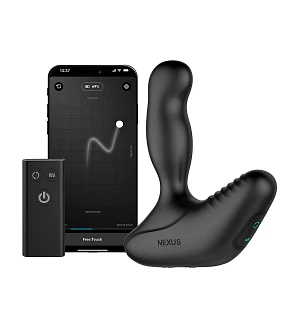 Смарт-масажер простати Nexus Revo Stealth with APP, вібрація+ротація, пульт ДУ, до 10 годин роботи
