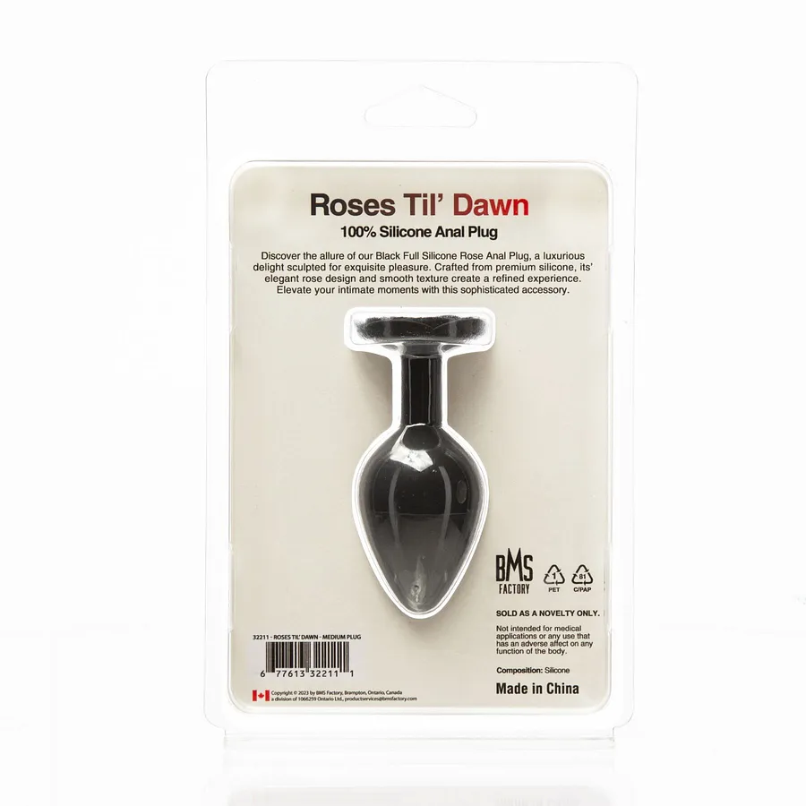 Анальна пробка BMS Roses Til’ Dawn Silicone Anal Plug
