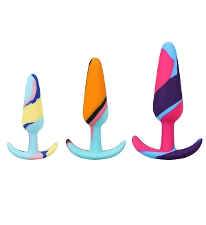 Набір анальних пробок Doc Johnson Mood Naughty 1 Kaleidoscope Trainer Set