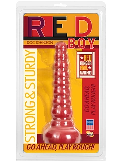 Анальна пробка-втулка Doc Johnson Red Boy - Red Ringer Anal Wand, макс. діаметр 4,5 см