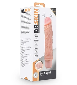 Вібратор реалістичний Blush DR. SKIN Dr.David 21,5 см тілесний