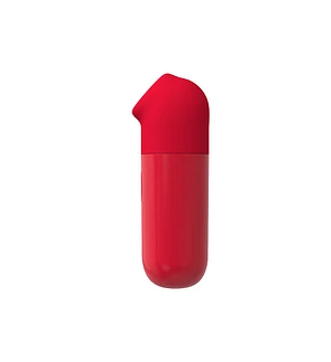 Міні вібратор Chisa 69 ECSTASY Marker Pen з вакуумною стимуляцією клітора, червоний
