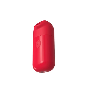 Міні вібратор Chisa 69 ECSTASY Marker Pen з вакуумною стимуляцією клітора, червоний