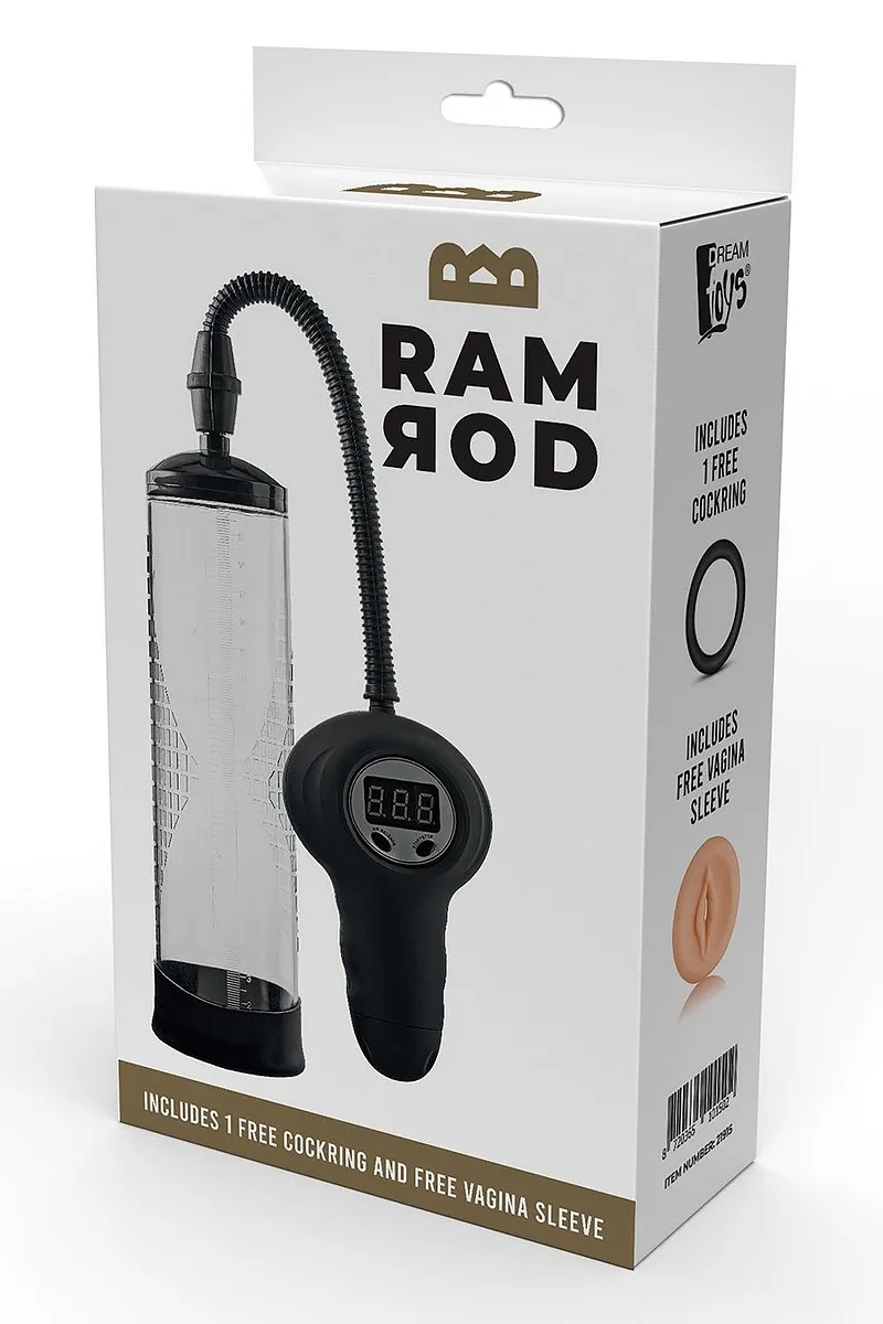 Помпа вакуумна автоматична Dreamtoys Ramrod з манометром, прозора