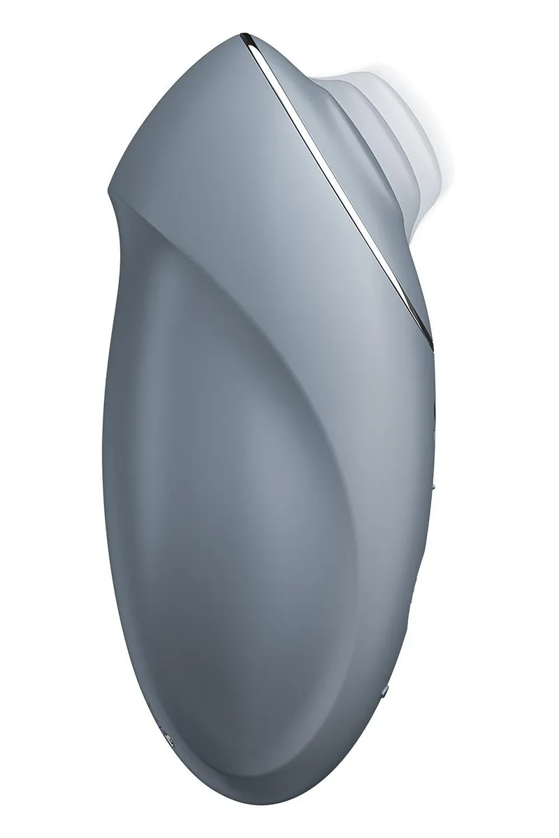Вібратор для клітора Satisfyer Tap & Climax 1 з вібрацією та постукуванням, сірий