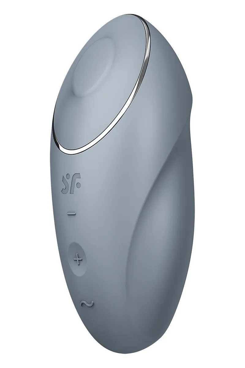 Вібратор для клітора Satisfyer Tap & Climax 1 з вібрацією та постукуванням, сірий