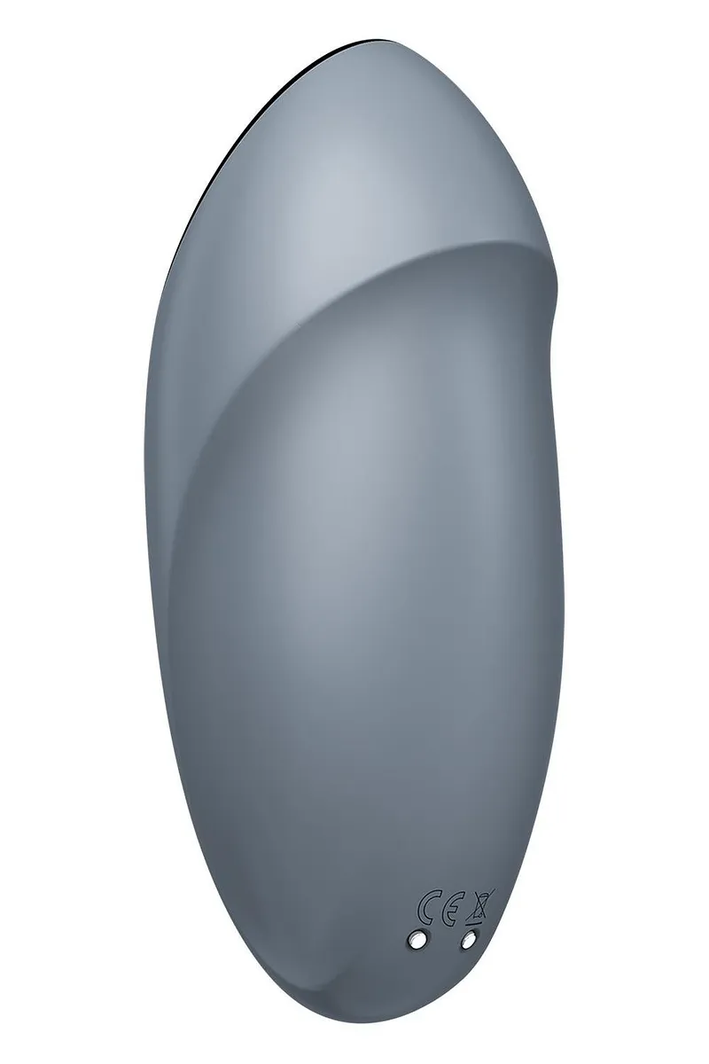 Вібратор для клітора Satisfyer Tap & Climax 1 з вібрацією та постукуванням, сірий