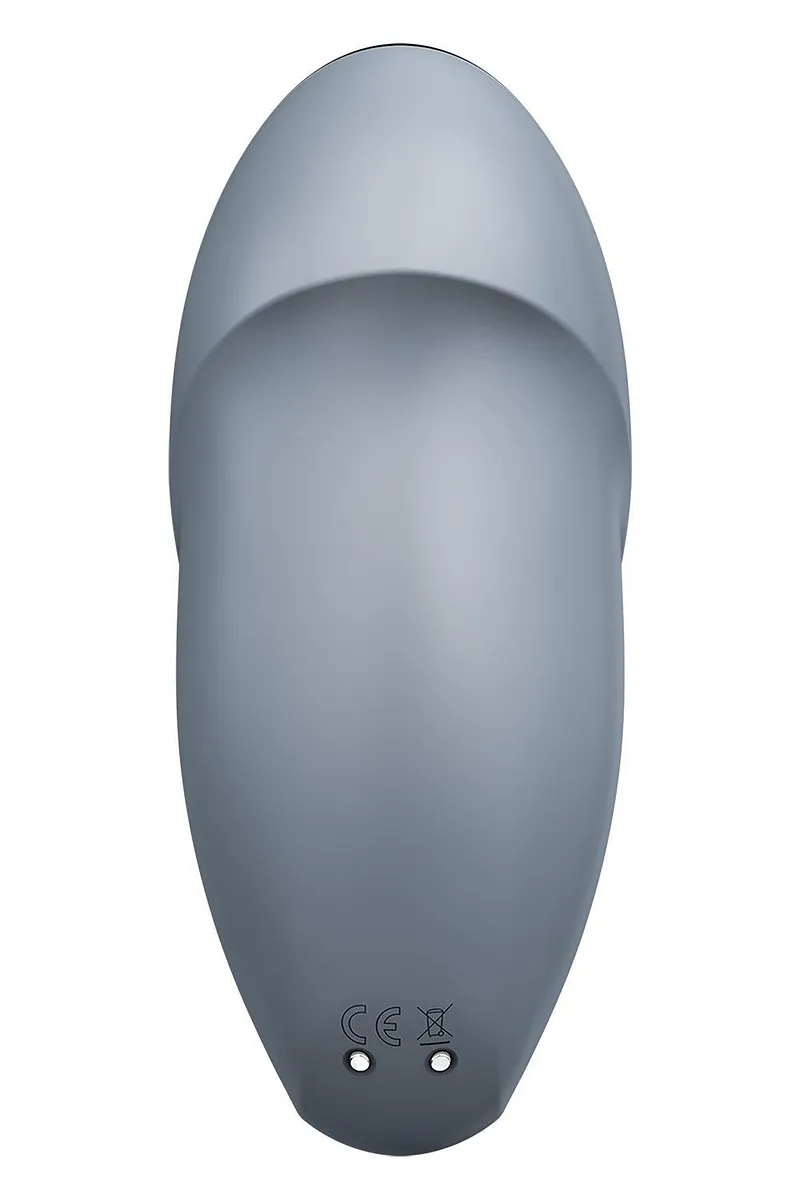 Вібратор для клітора Satisfyer Tap & Climax 1 з вібрацією та постукуванням, сірий