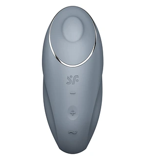 Вібратор для клітора Satisfyer Tap & Climax 1 з вібрацією та постукуванням, сірий