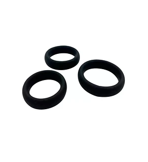 Набір ерекційних кілець Alive Sensual Pleasure Rings чорні