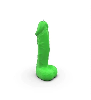 Свічка пікантної форми Pure Bliss MINI Green зелена, 15 см
