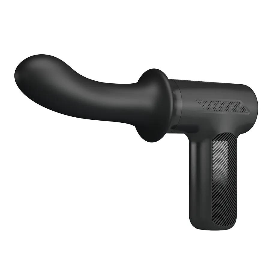 Вібромасажер пістолет Dj Doctor Massage Gun чорний, 12.1 х 3.8 см