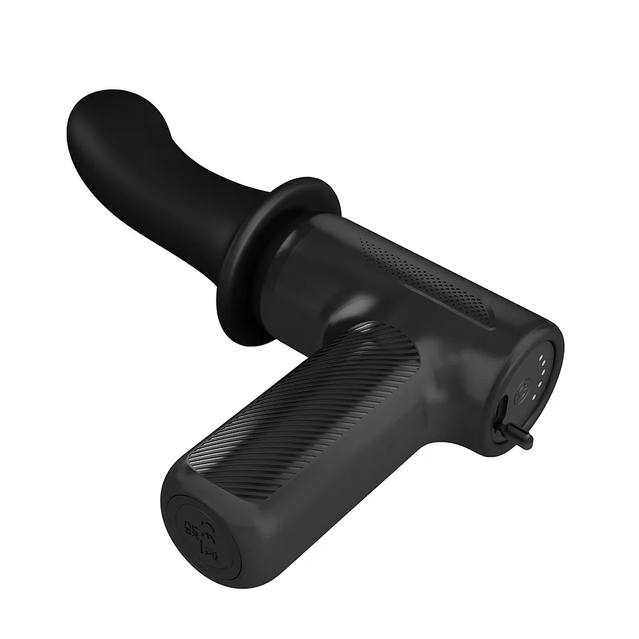 Вібромасажер пістолет Dj Doctor Massage Gun чорний, 12.1 х 3.8 см