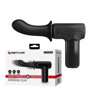 Вібромасажер пістолет Dj Doctor Massage Gun чорний, 12.1 х 3.8 см