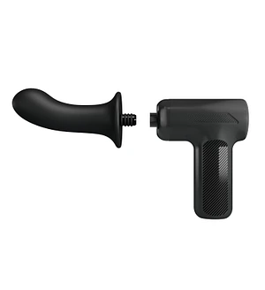 Вібромасажер пістолет Dj Doctor Massage Gun чорний, 12.1 х 3.8 см