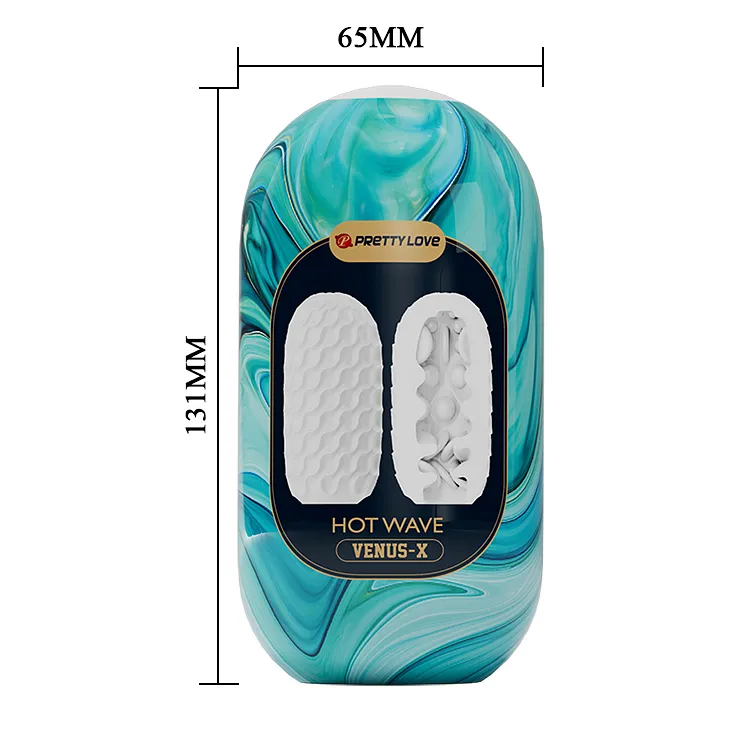 Мастурбатор яйце Pretty Love Venus-X Egg рельєфний, 13.1 х 6.5 см