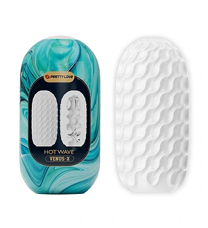 Мастурбатор яйце Pretty Love Venus-X Egg рельєфний, 13.1 х 6.5 см