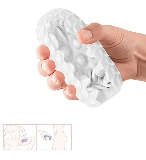 Мастурбатор яйце Pretty Love Venus-X Egg рельєфний, 13.1 х 6.5 см