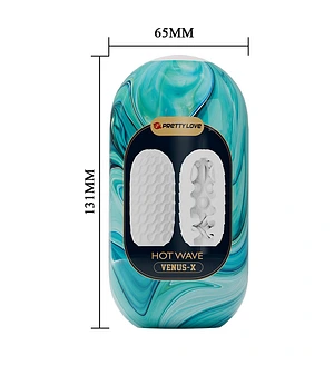 Мастурбатор яйце Pretty Love Venus-X Egg рельєфний, 13.1 х 6.5 см