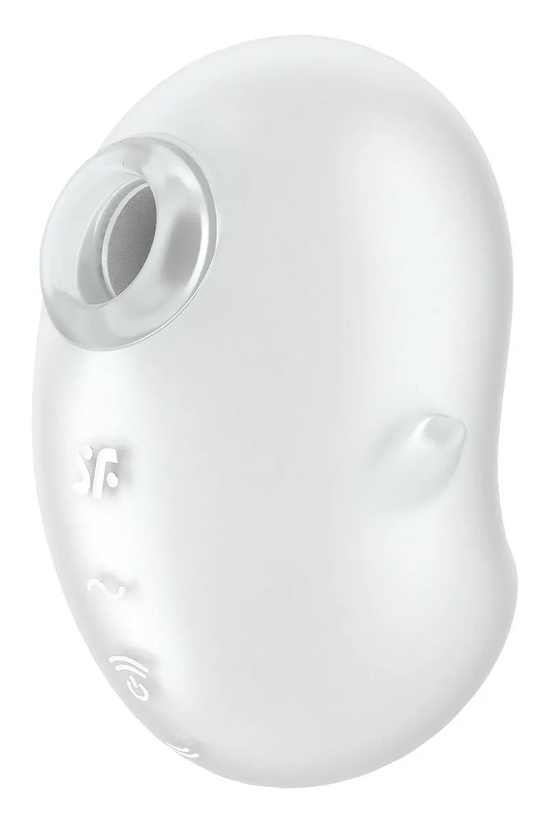Вакуумний вібратор стимулятор Satisfyer Cutie Ghost білий, 9.1 см
