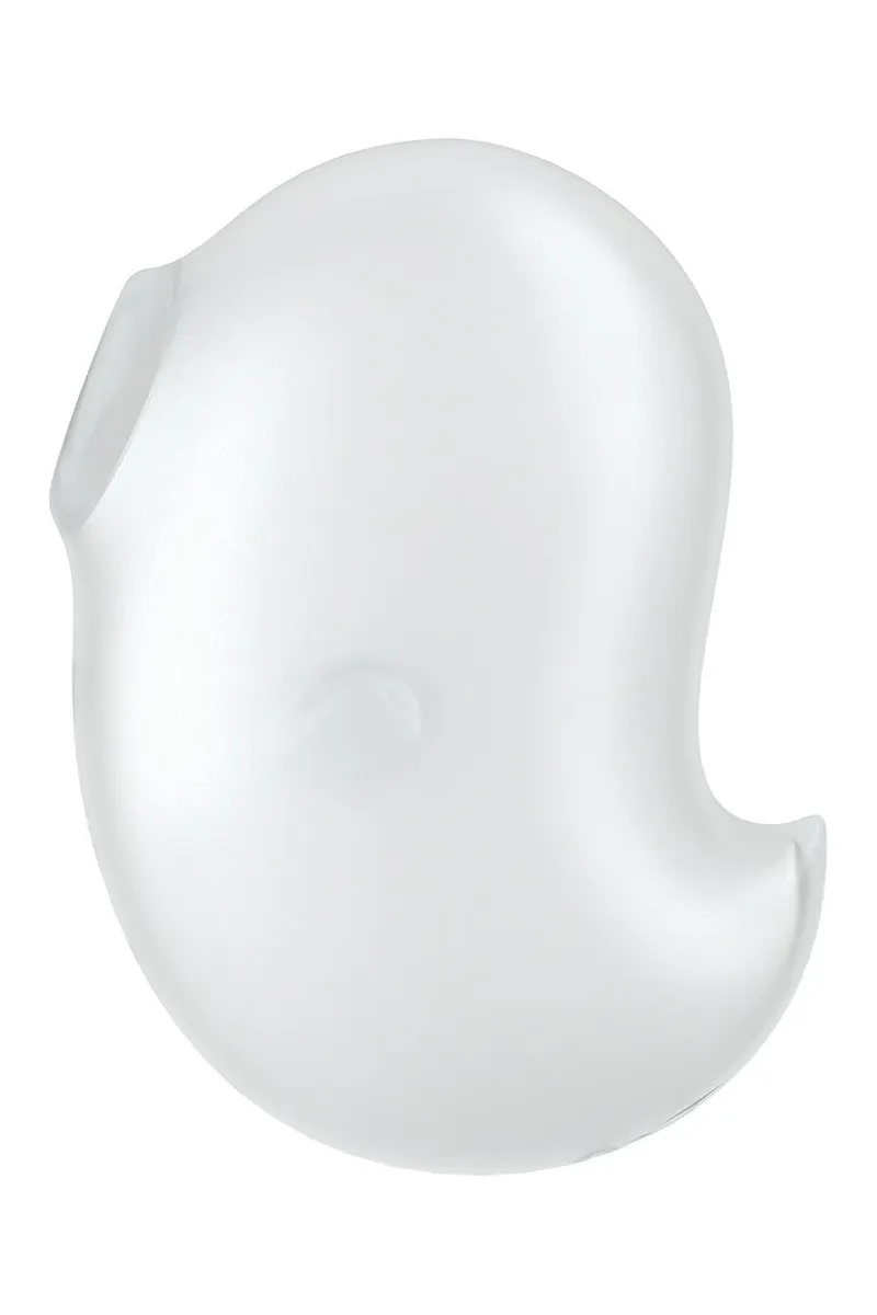 Вакуумний вібратор стимулятор Satisfyer Cutie Ghost білий, 9.1 см