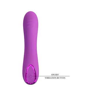 Вібратор для точки G Pretty Love Dj Dick фіолетовий, 12.7 х 2.7 см