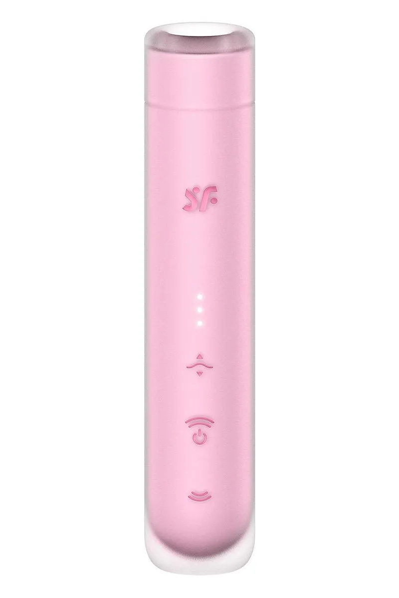 Вакуумний стимулятор Satisfyer First Kiss для клітора, рожевий, 12.5 х 2.5 см