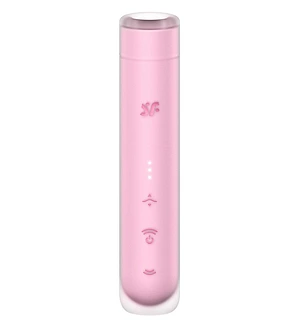 Вакуумний стимулятор Satisfyer First Kiss для клітора, рожевий, 12.5 х 2.5 см