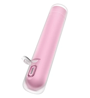Вакуумний стимулятор Satisfyer First Kiss для клітора, рожевий, 12.5 х 2.5 см