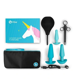 Набір для анального сексу B-Vibe Anal Training 7 предметів, синій